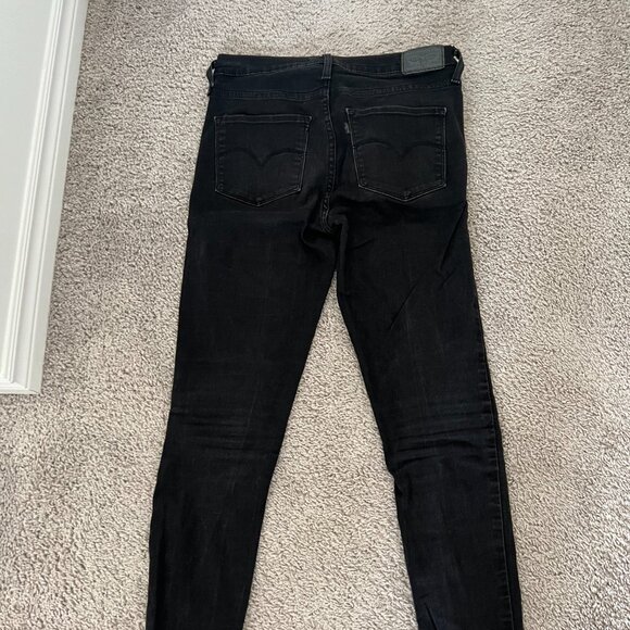 Levi's 720 High Rise Super Skinny Black Jeans W27 L28 - Picture 4 of 4